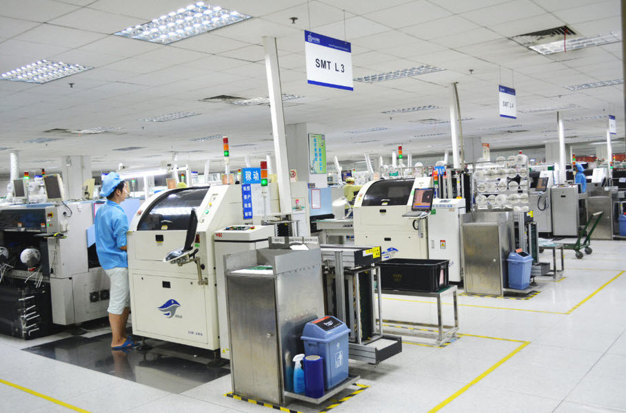 Shenzhen Shinelink Technology Ltd Fabrik Produktionslinie